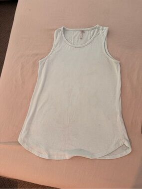 Banana Republic White Ribbed Tank Top